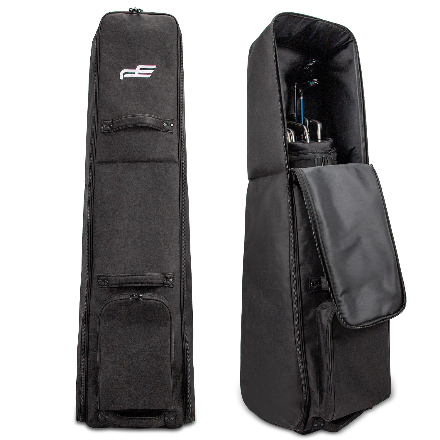 Airline Approved Softside Golf Travel Bag - Heavy Duty Padded Case with Wheels for Golf Club Protection &amp; Tournament Travel