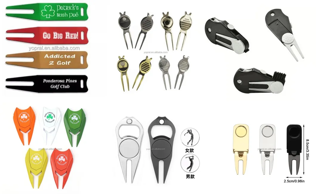 Golf Ball Marker Hat Clip Magnetic Golf Accessories Custom Logo Enamel