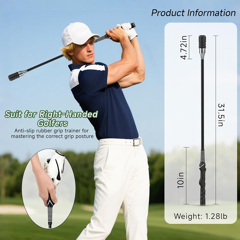 Top Supplier Golf Tempo Swing Trainer Sound Effects Swing Exerciser Durable Stainless Steel Golf Swing Speed Trainer