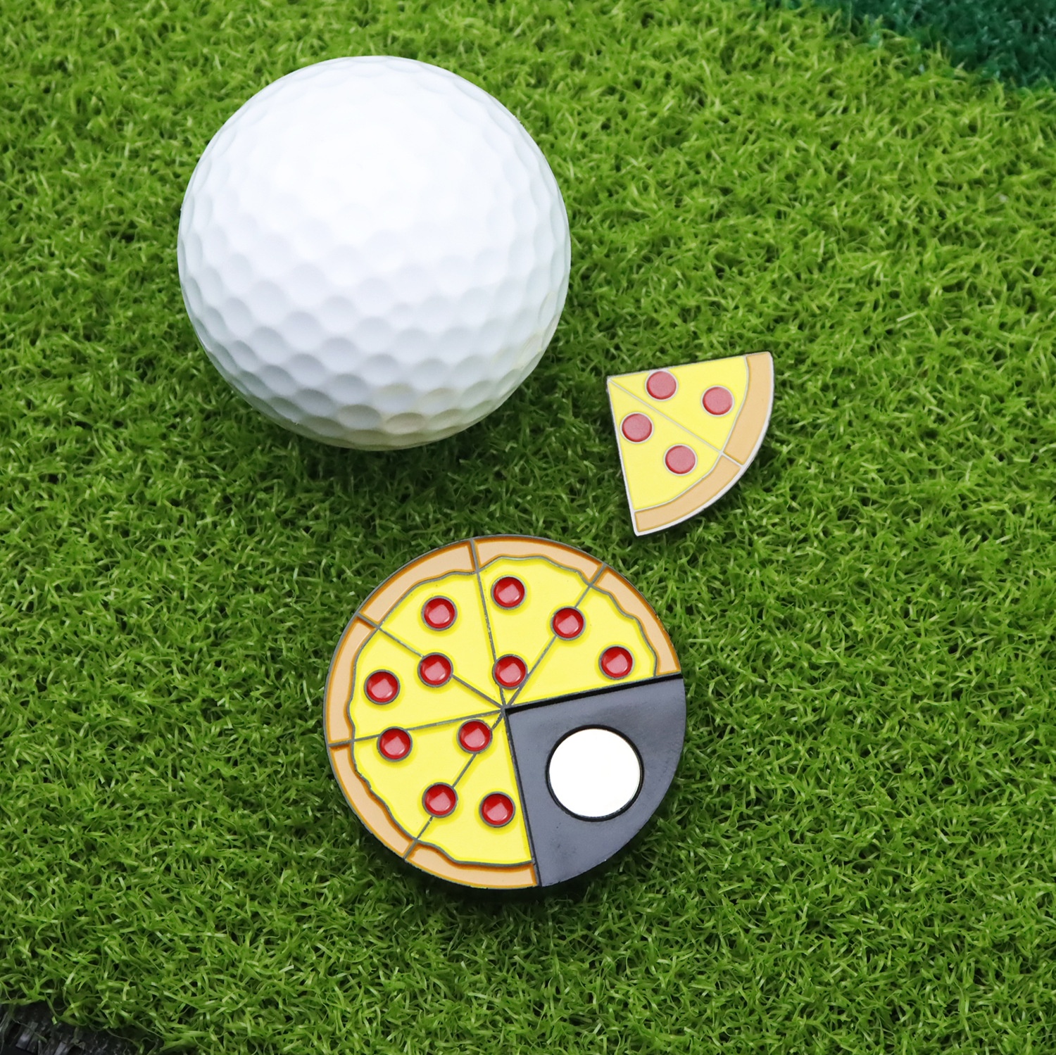 Golf Ball Marker Slope Level Back View