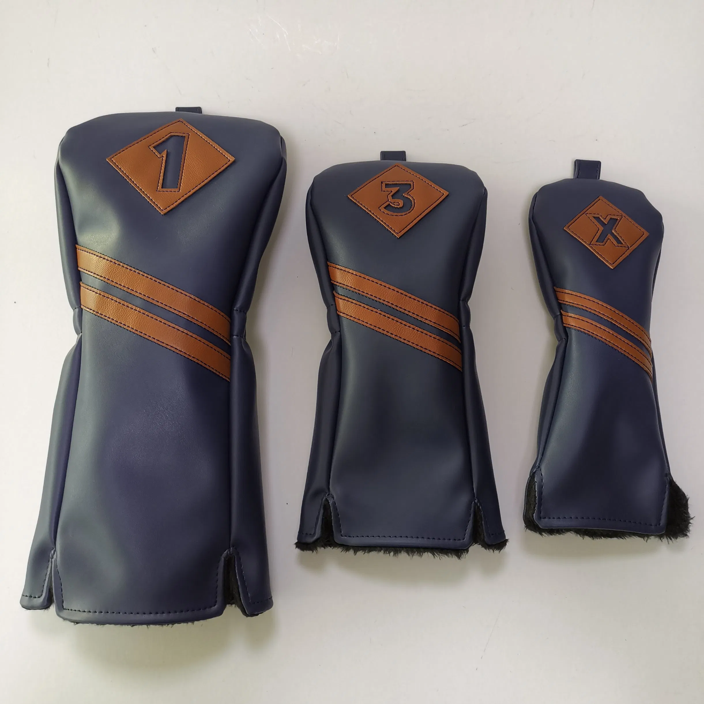 Premium Customizable Wooden Golf Club Head Covers for Stylish Protection