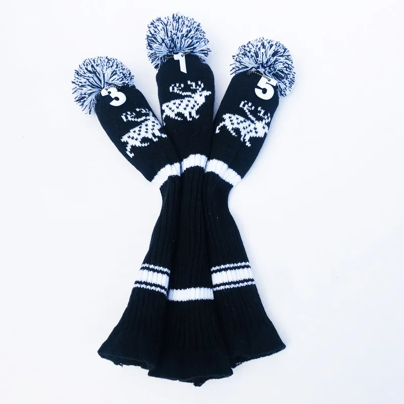 Premium Custom Striped Golf Club Head Covers for Ultimate Protection