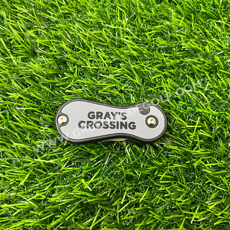 Stainless Steel Golf Divot Repair Tool Golf Pitch Fork High Quality Multi-function Metal Golf Divot Repair Tool Logo Customized