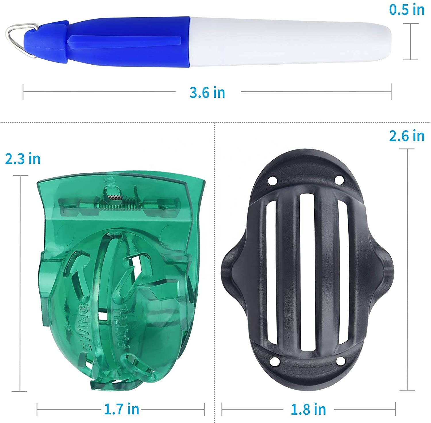 2-4 Pcs Plastic Golf Ball Alignment Marker Kit with Pen Tool GP Brand Model GP-119