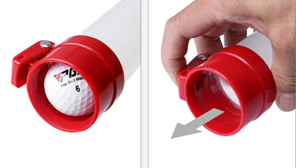 Plastic Tube Golf Ball Picker, Golf Ball Retrievers Collector Grabber Pick up Sucker Tool