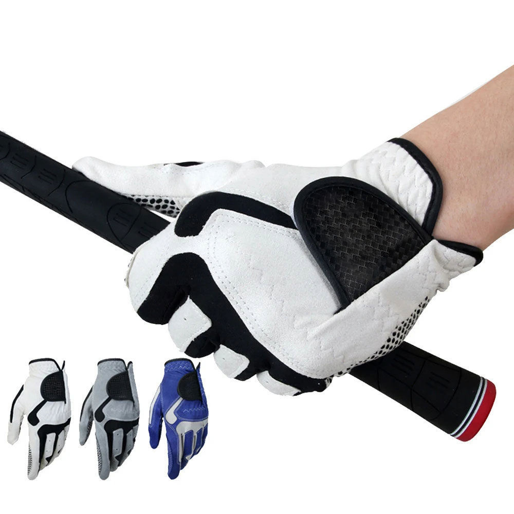 Breathable Sheepskin Golf Gloves With Adjustable Velcro Strap Ensuring Perfect Fit Comfort And Reliable Grip On Course