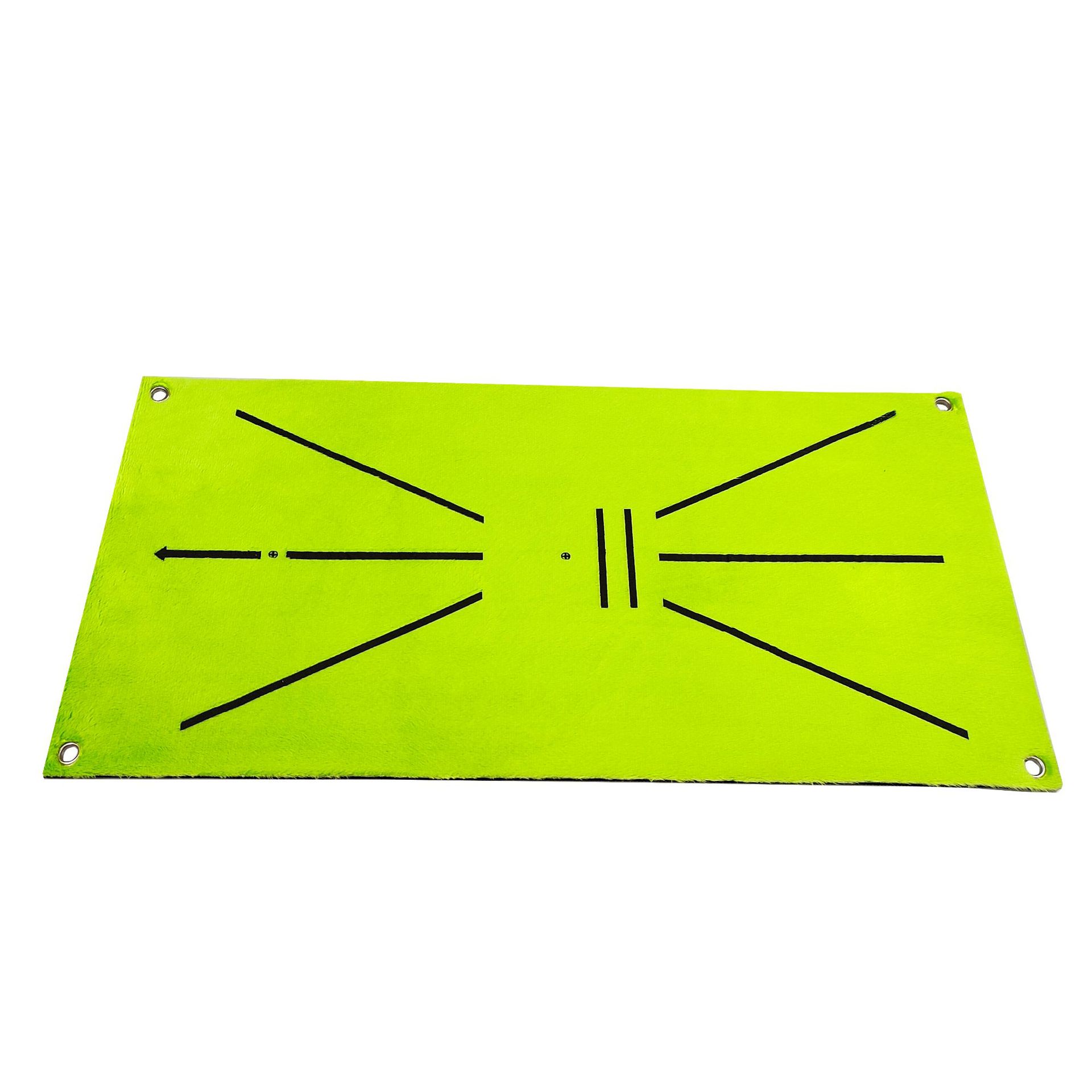 Golf Swing Path Training Feedback Mat Impact Trace Direction Detection Indoor/Outdoor Use 60x30cm 5mm SBR Material Hole Options
