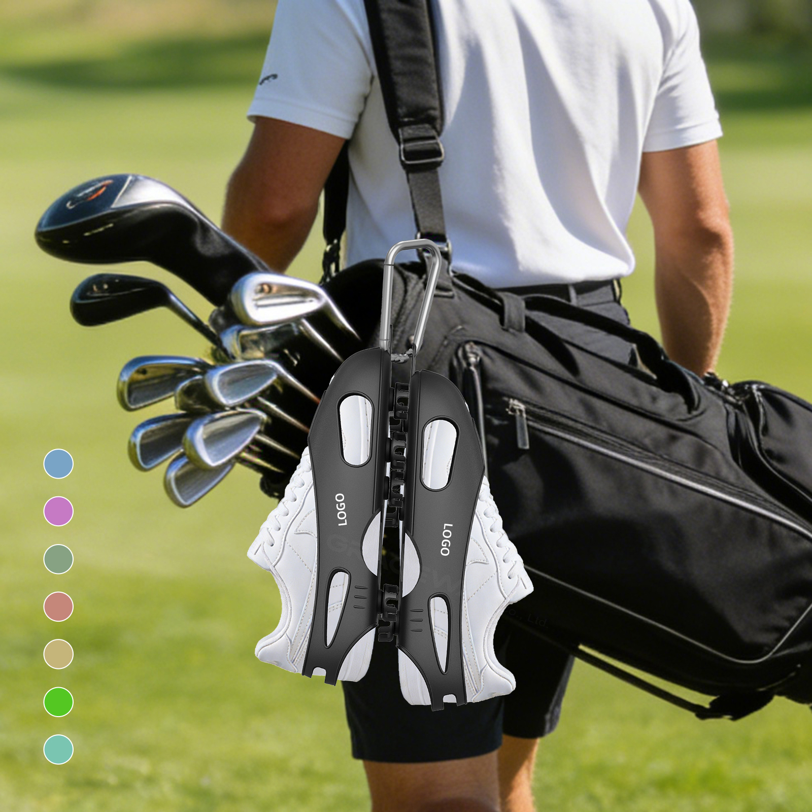 High Quality Golf Shoe Spike Attachment Anti Slip Traction Grip Cover Shoes Golf Accessories Silicone Golf Cleat Storage Hanger