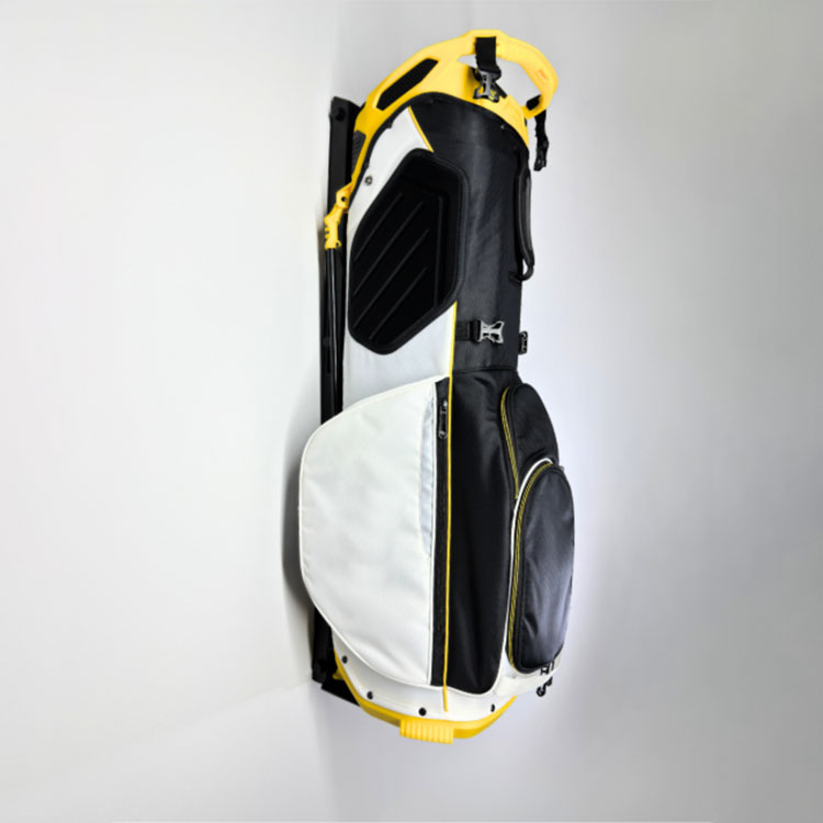 JH-Mech Golf Bag Storage Rack for Golfing Bag Regular Black Metal Wall Mount Golf Bag Storage Stand