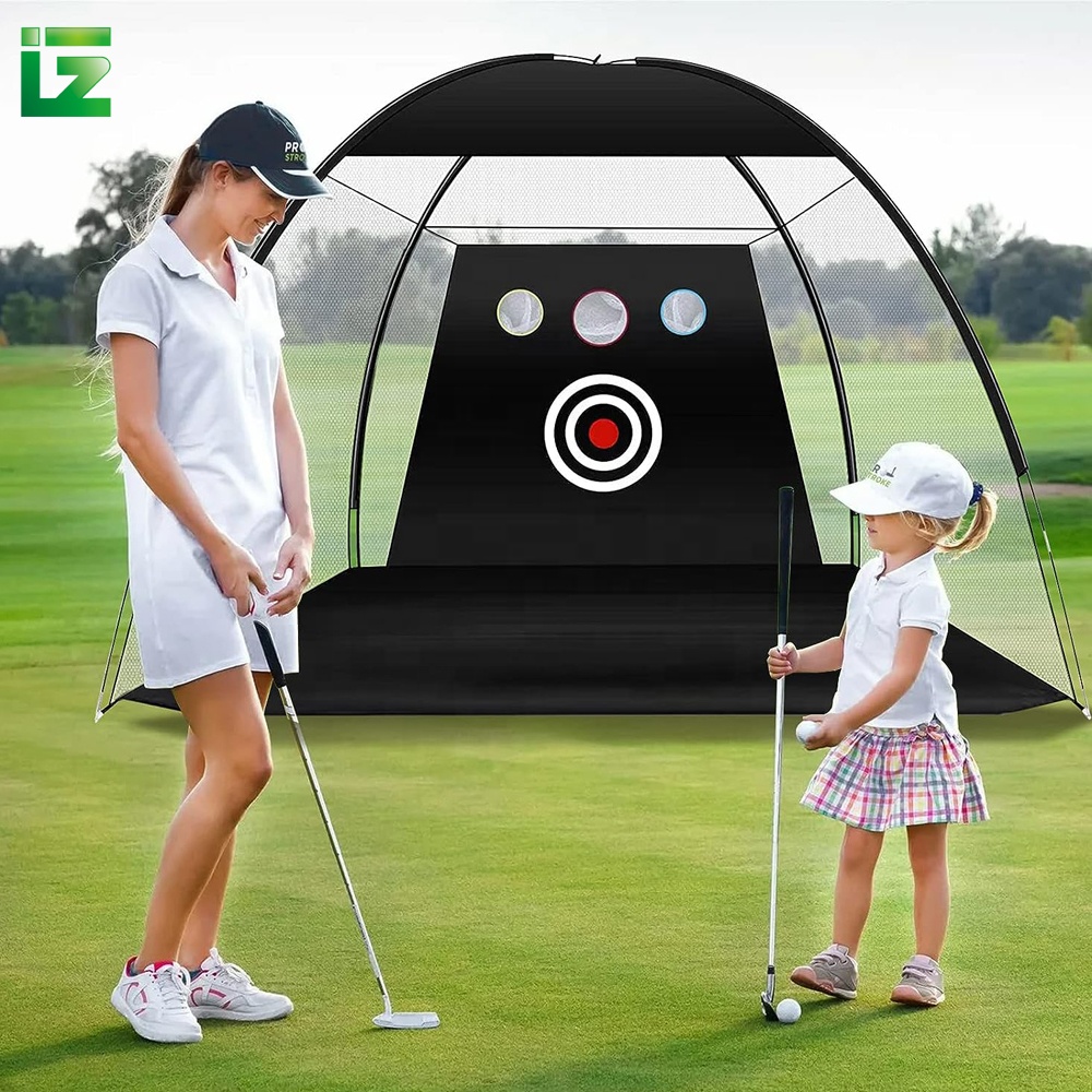 Custom Portable Multi-function Golf Hitting Practice Nets Set Easy Installation Golf Practice Net With Target Cloth