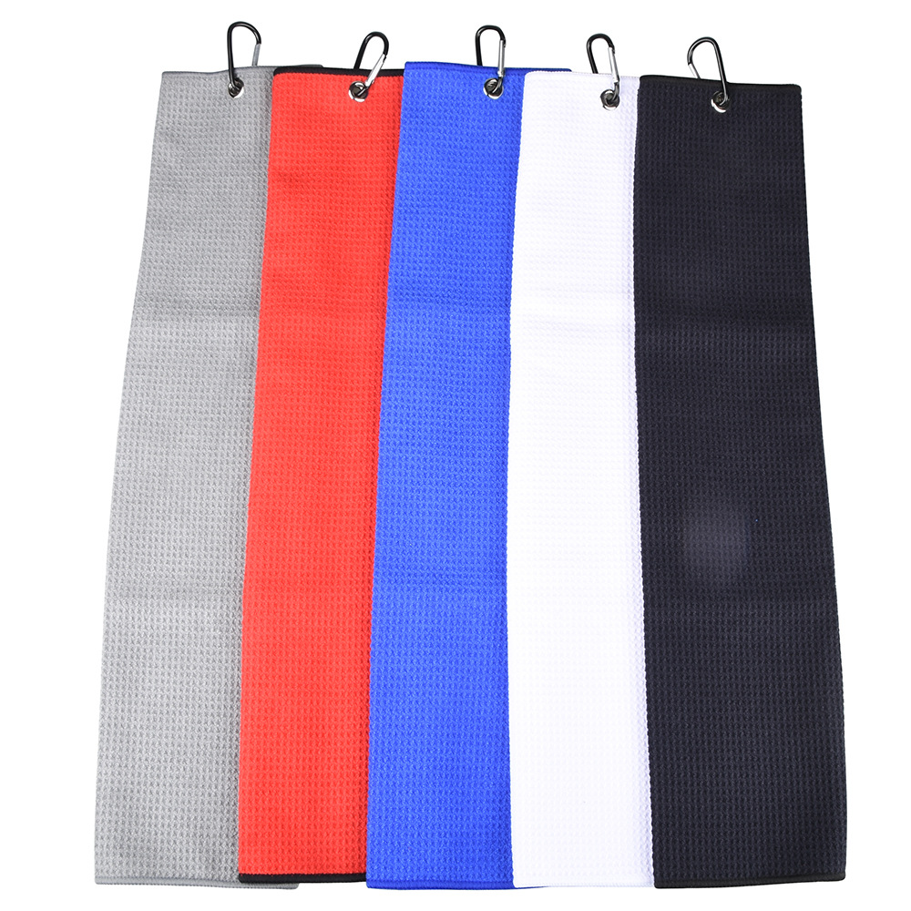 Hot-selling Manual Golf Cleaning Kit Towel 40*60CM + Club Double-sided Cleaning Brush Microfiber Fabrics for Personal Use