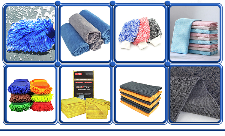 Car cleaning mitts and sponges