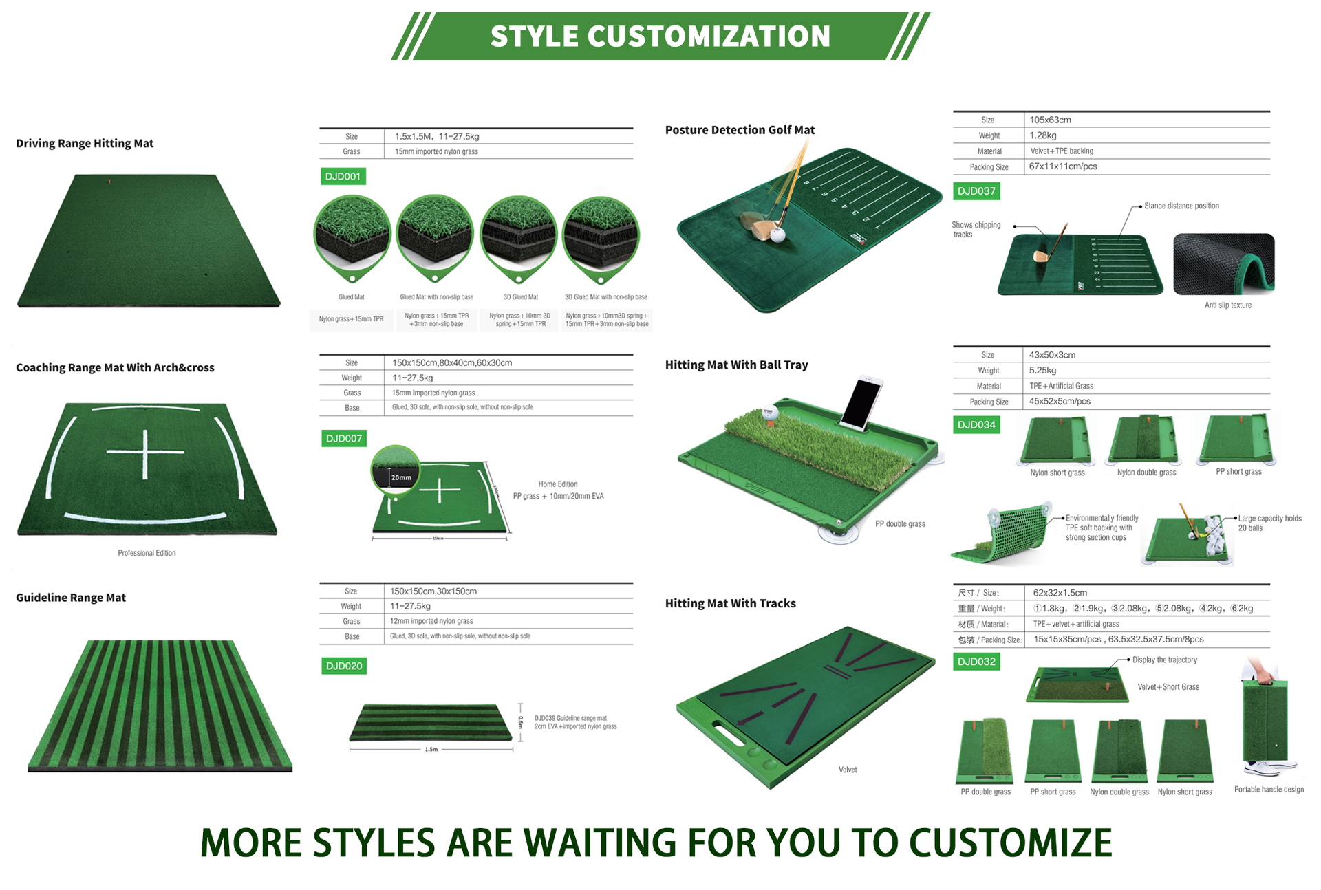 Golf Hitting Mat Selection
