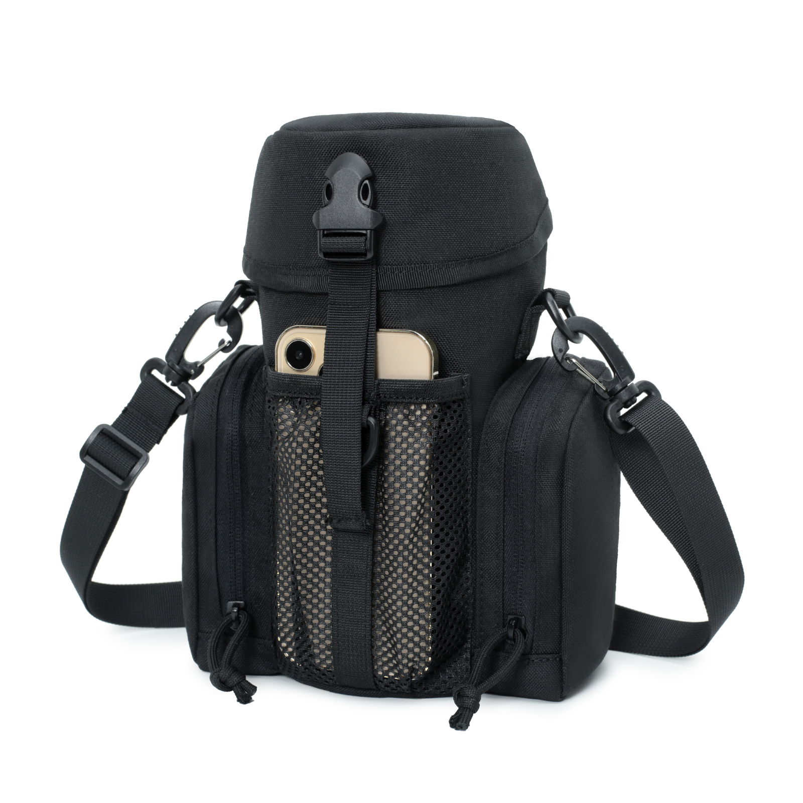Molle Water Bottle Holder, Sports Bag 1000D Nylon Tactical Molle Water Bottle Pouch, Hydration Carrier for Camping Mesh Pocket