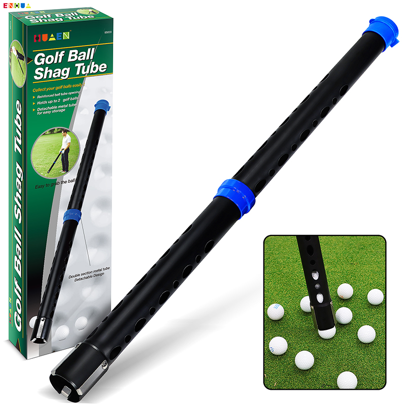 Enhua BS007 OEM ODM New Design TPR + Aluminium Tube Golf Ball Retriever Picker Durable Detachable Collector Shag Tube