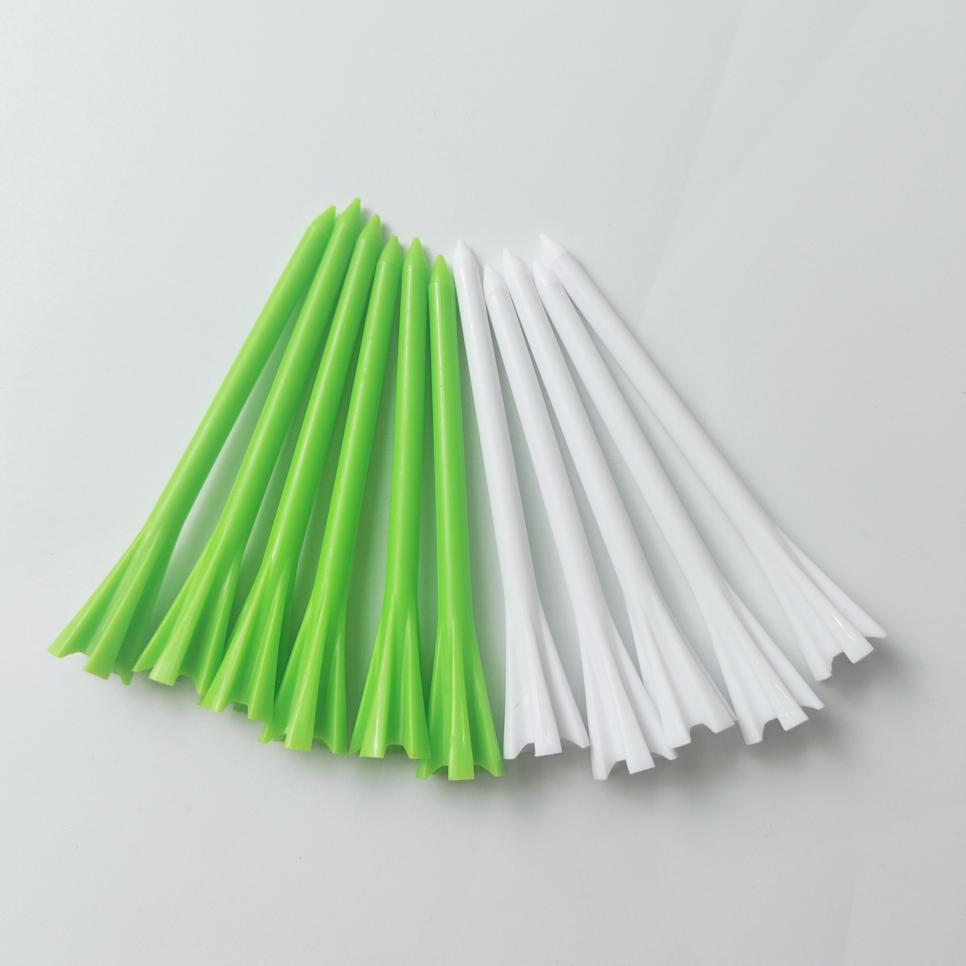 Plastic Golf Tees 3 1/4 Inch, Plastic Golf Tees 5 Prongs Stability Tees, Unbreakable Long Golf Tees