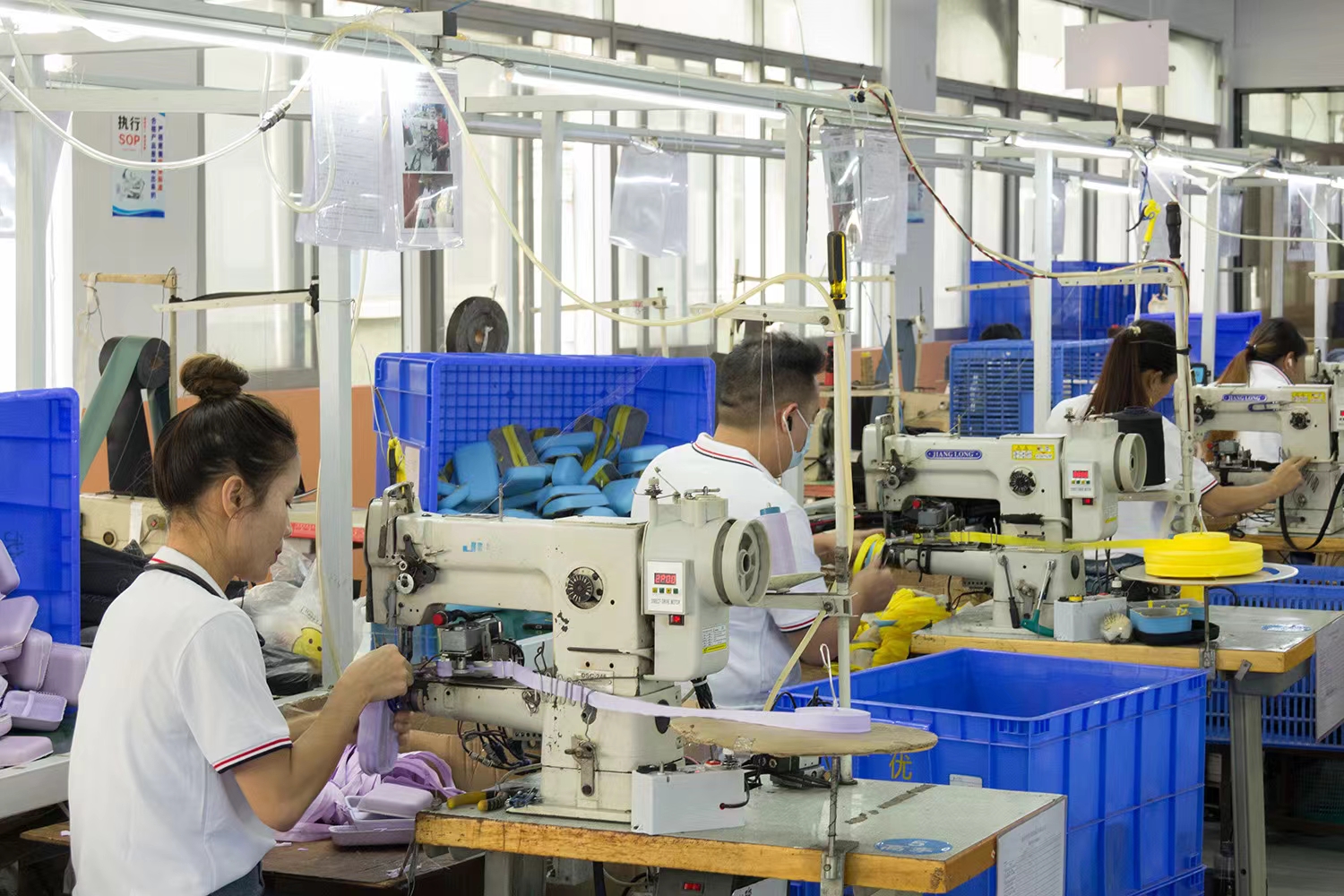 High-stitch sewing