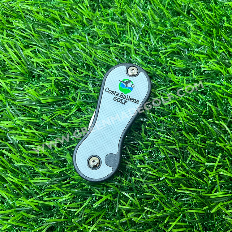 Stainless Steel Golf Divot Repair Tool Golf Pitch Fork High Quality Multi-function Metal Golf Divot Repair Tool Logo Customized