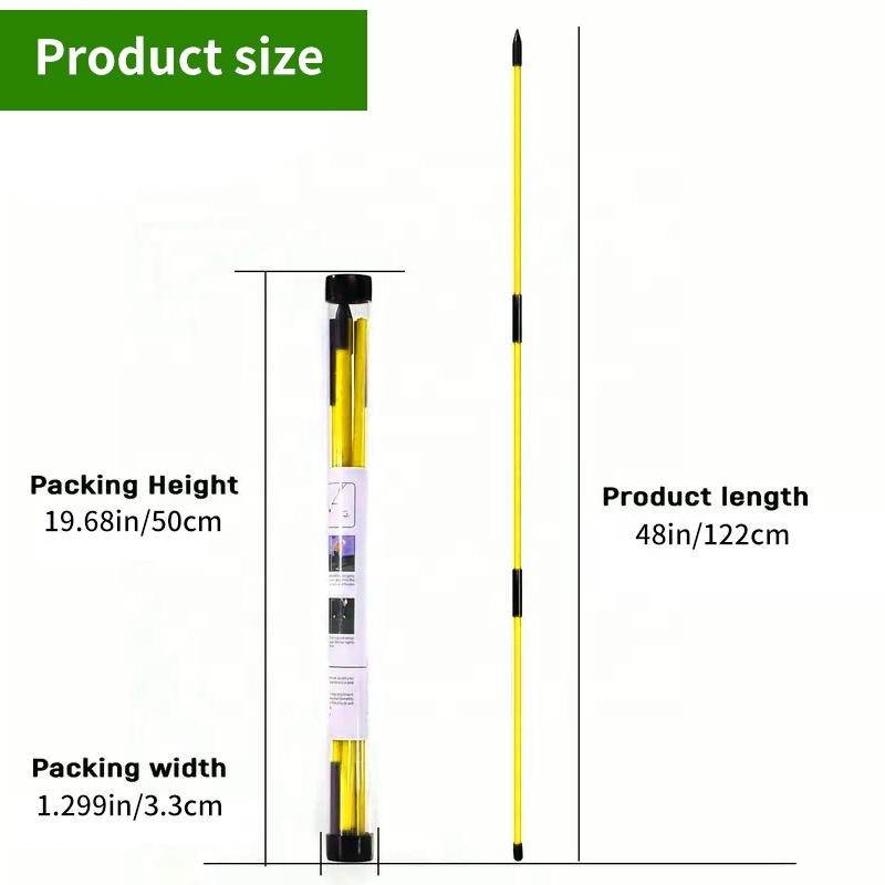 OEM/ODM Supported Golf Putting Line Training Aid Alignment Stick Golf Swing Corrector Alignment Rods Set with Protective Tube