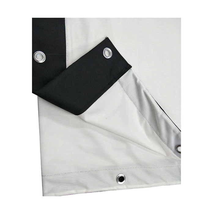 Virtual Low Noise 3D Impact Simulator Premium Indoor Golf Impact Screen Custom Size White Grommets Sale Factory