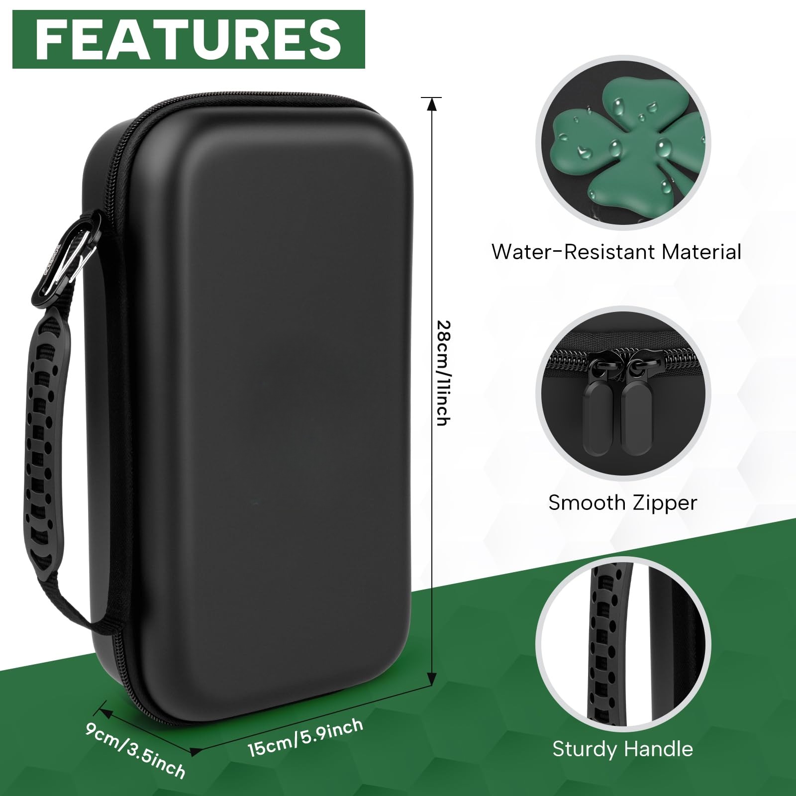 BSCI CE Factory Custom Golf Ball Bags Storage Bag Golf Glove Holder Case with Glove Shaper