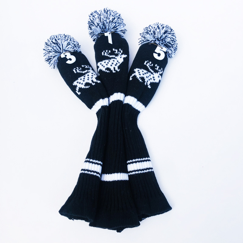 Premium Custom Striped Golf Club Head Covers for Ultimate Protection