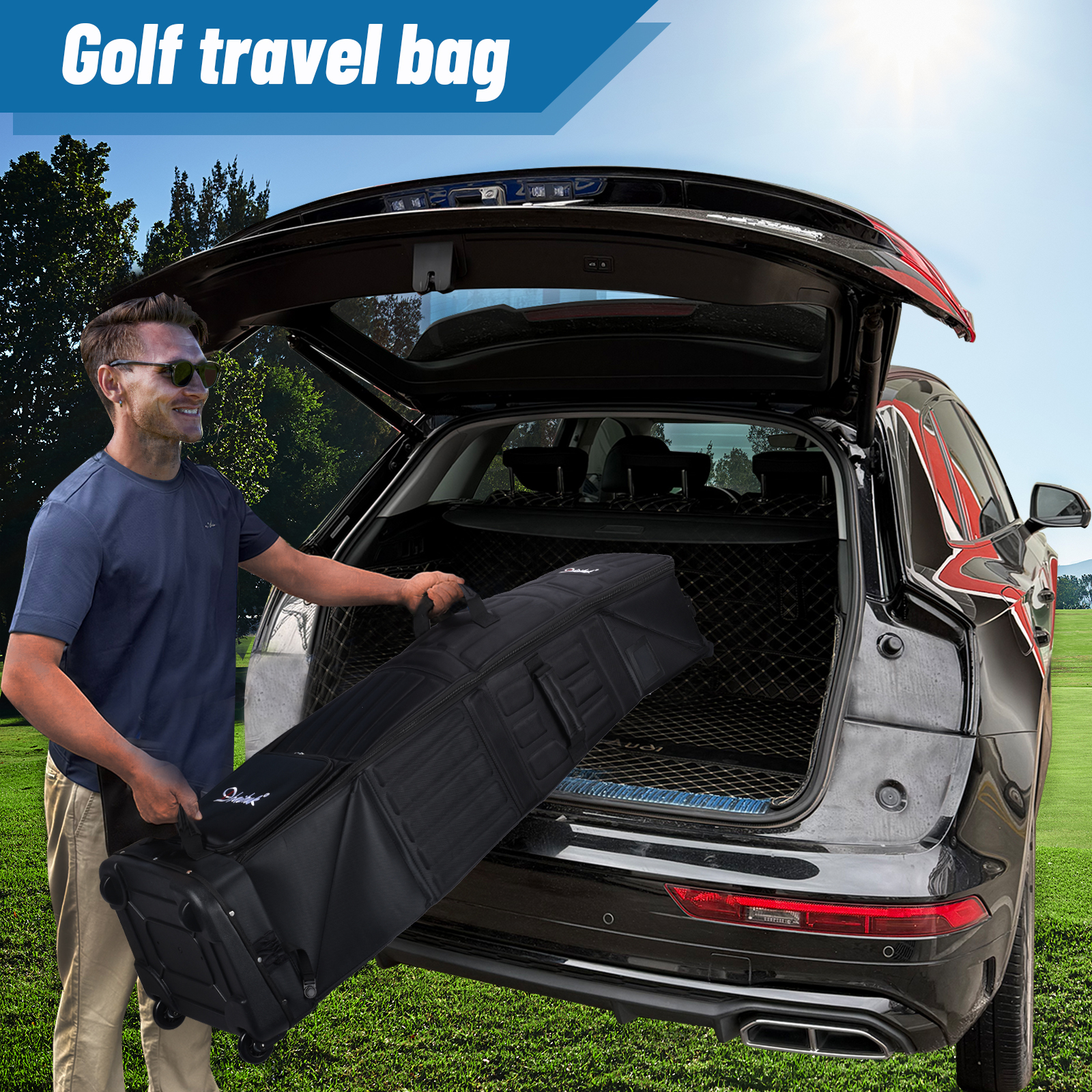 Golf travel bag details 6