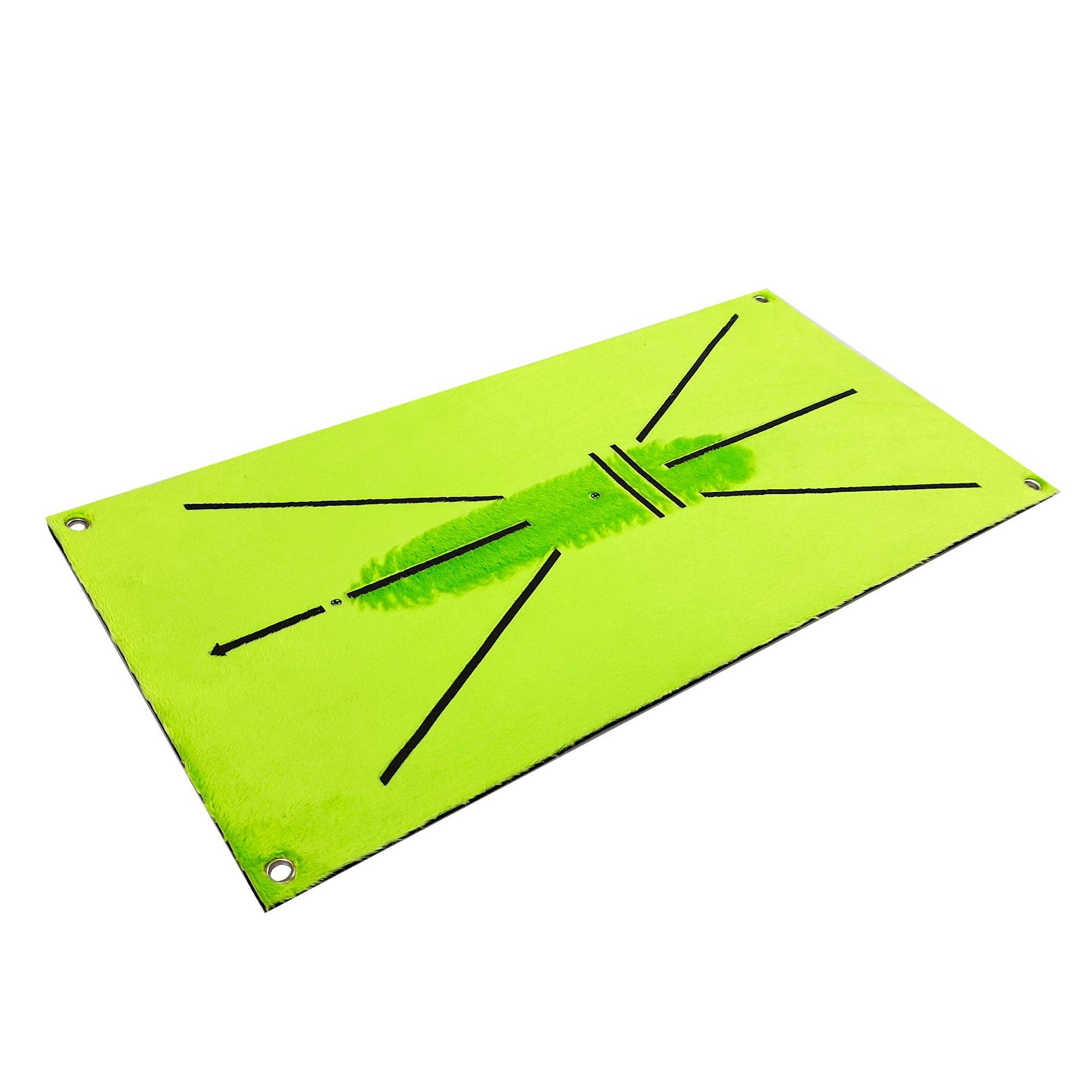 Golf Swing Path Training Feedback Mat Impact Trace Direction Detection Indoor/Outdoor Use 60x30cm 5mm SBR Material Hole Options