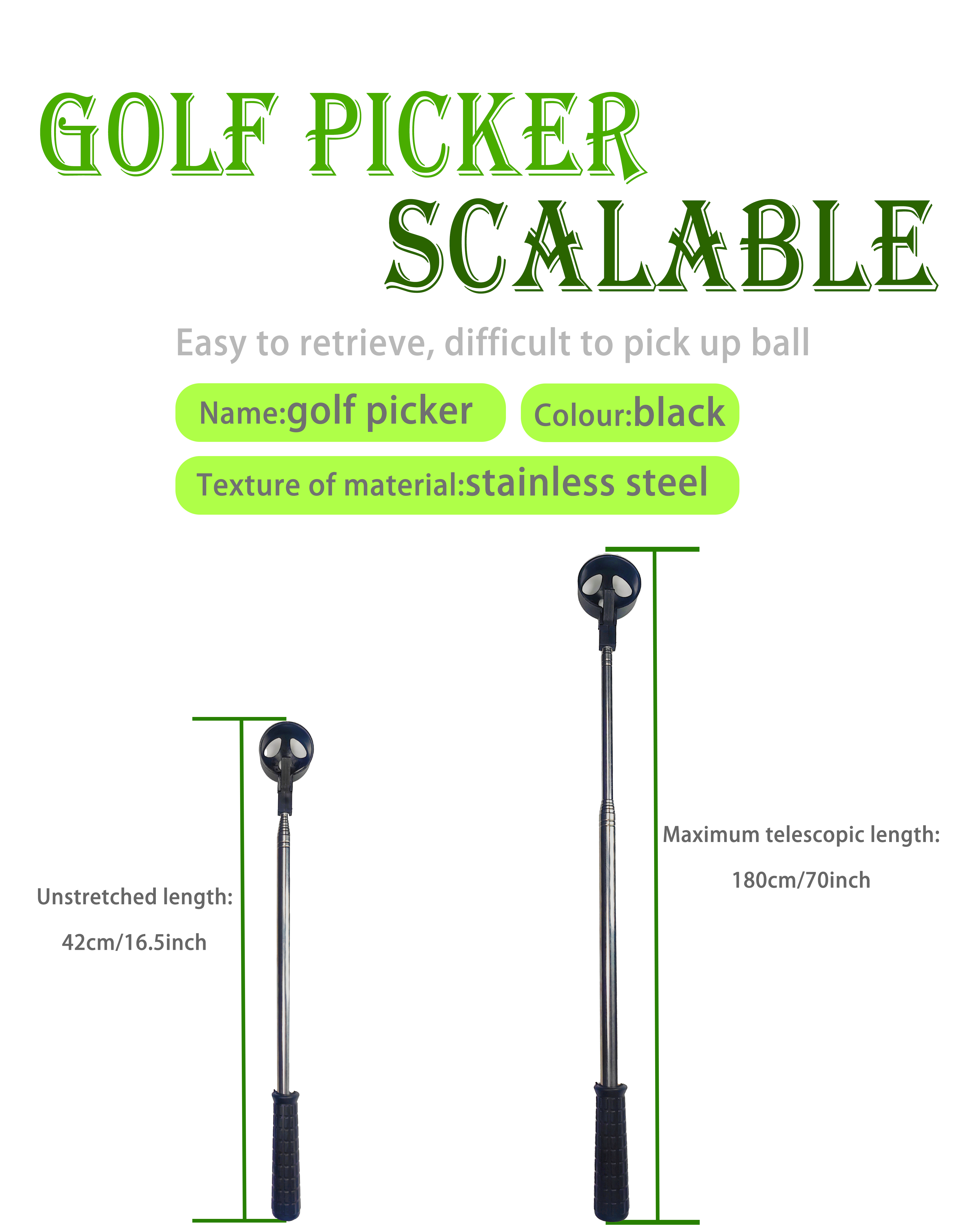 Telescopic Golf Ball Picker Main Image