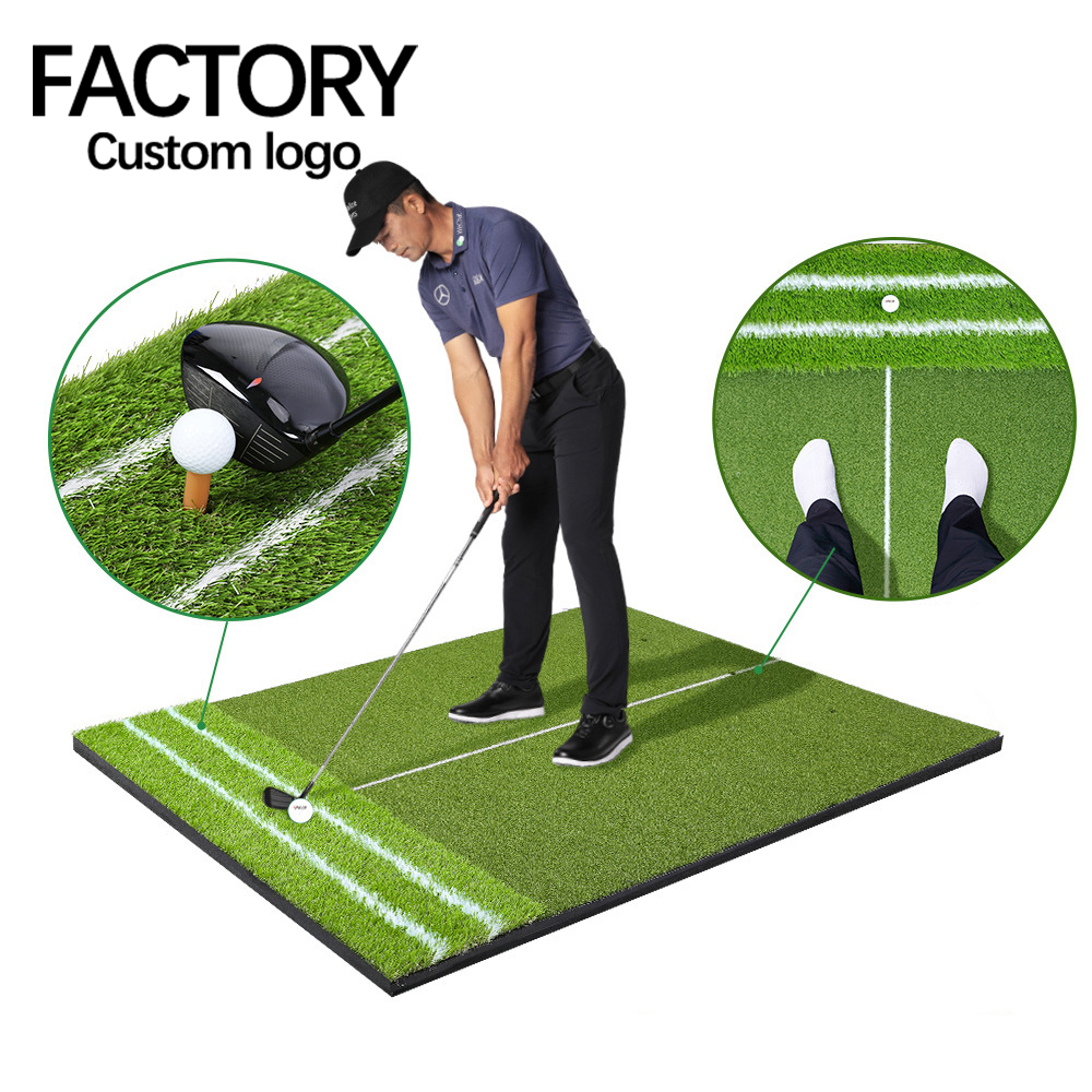 DJD050 Indoor Golf Simulator Swing Mat Driving Range Practice Golf Hitting Mat Training Aids