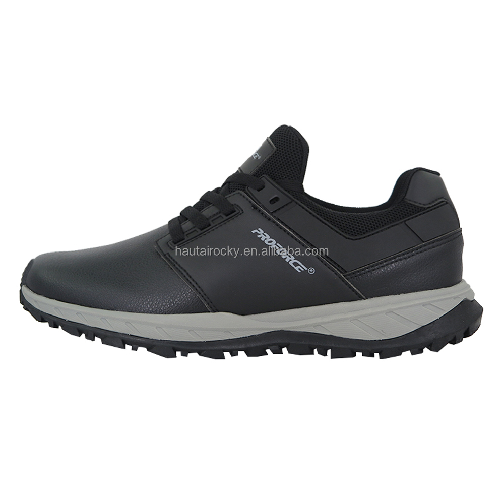 Manufacturers Direct OEM Desgin Waterproof Anti slip Rubber Sole Mens Golf Shoes with Spikes