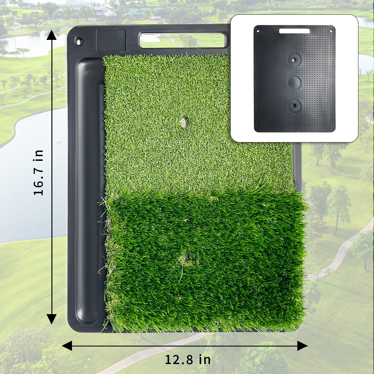 10x7ft Golf Hitting Net Non-Slip Heavy-Duty Base For Indoor/Outdoor Training Swing Driving Chipping Practice Backyard Hitting