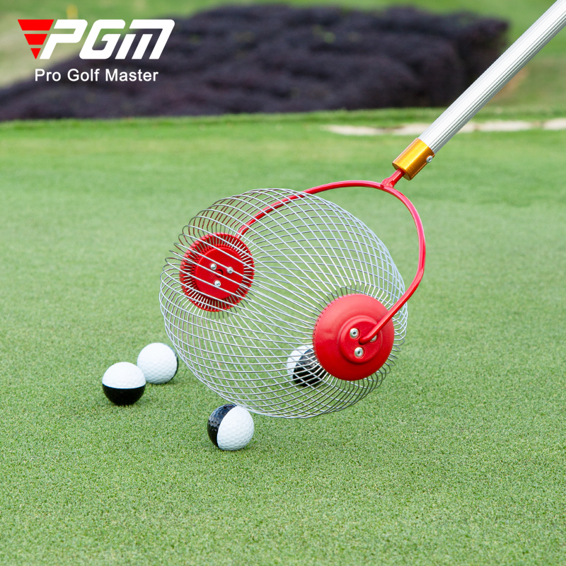 PGM JQQ006 Custom logo Hand Push Golf Ball Picker Retractable Golf Ball Retriever