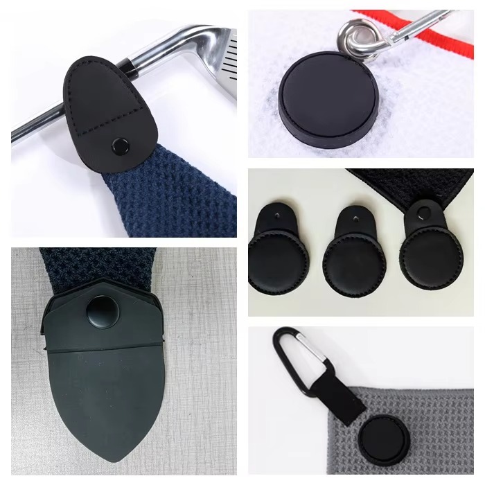Golf Accessories Golf Club Cleaner Printed Multicolor Waffle Magnetic Microfibre Durable Golf Towel Clip Hook BIRD BLOOM