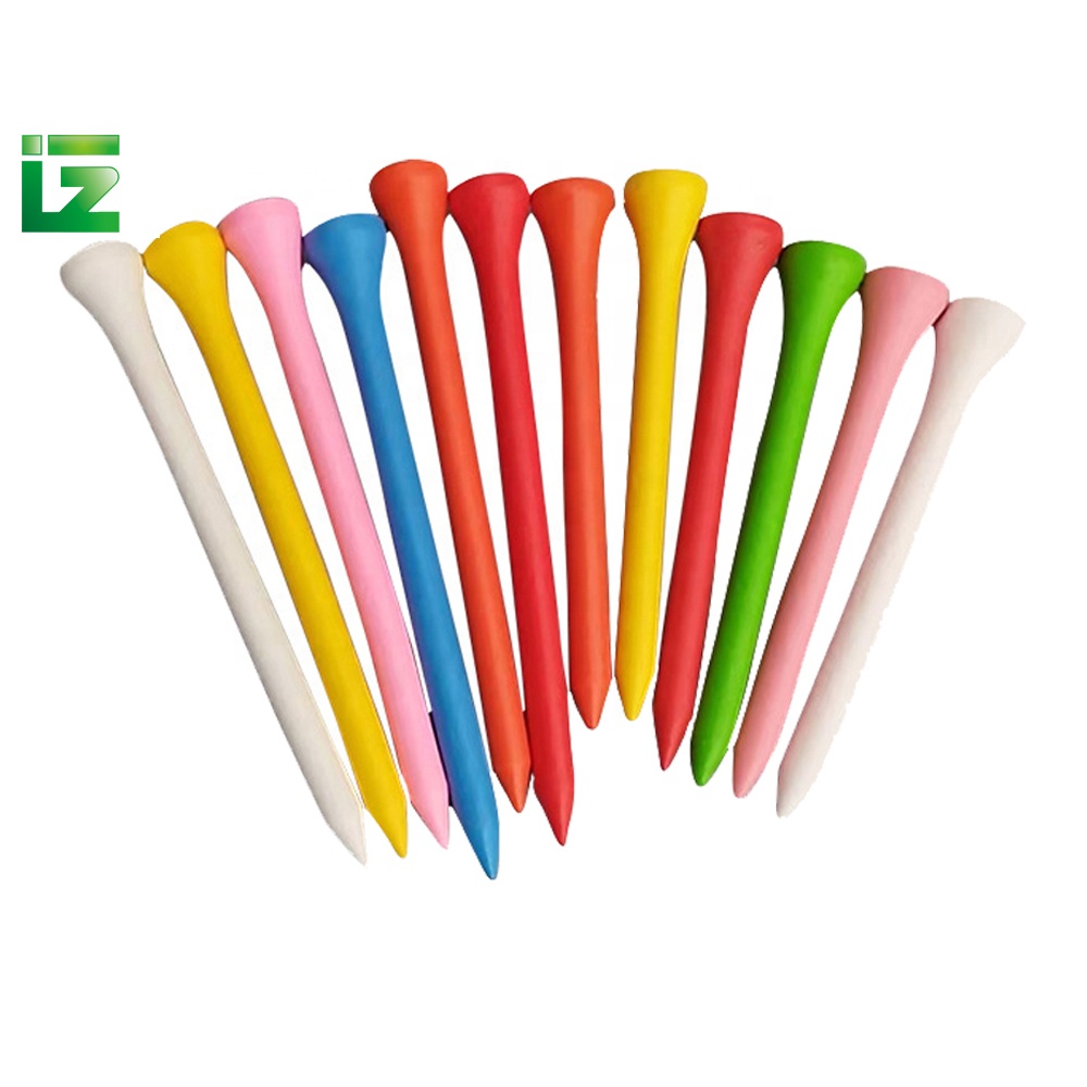 Zhenguan Custom Wooden Golf Tees Premium Hardwood Durable Stable 70MM Custom Color for Indoor/Outdoor Practice