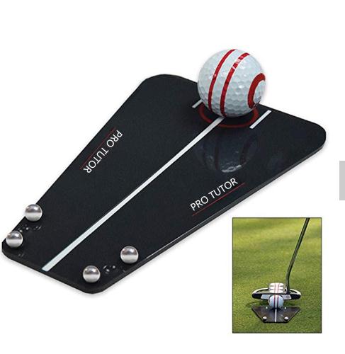 Golf Putting Mirror with Steel Ball, Golf Tour Training Aid Golf Putting Alignment Training Aids