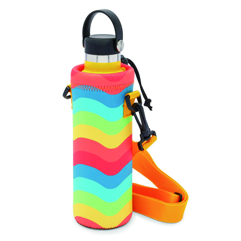 24oz/32oz Neoprene Water Bottle Sling Holder Case Pouch Cover Fashionable Shoulder Carrier for 1000ML/750ML Bottles