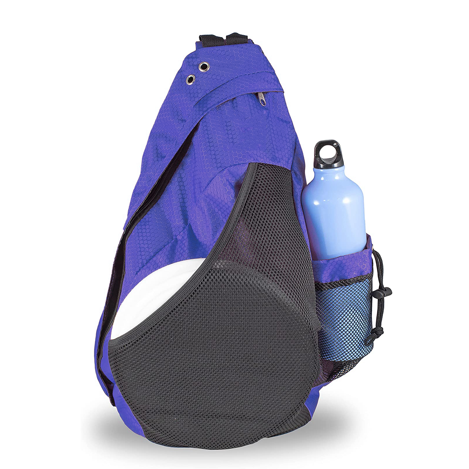 Custom Single Shoulder Sling Disc Golf Bag with Water Bottle Holder Disc Golf Shoulder Sling Bag Fits 6-12 Discs