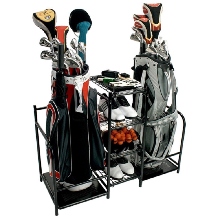 Golf Bag Garage Organizer Rack - Golf Equipment Organizer Storage Rack