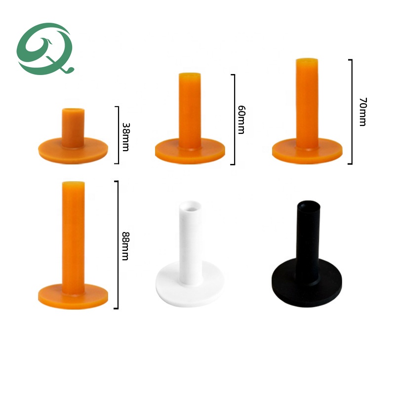 Premium Material Custom Size Color Rubber Golf Tee Unbreakable Stable Driving Range Plastic Tees for Golf Simulator Practice Mat