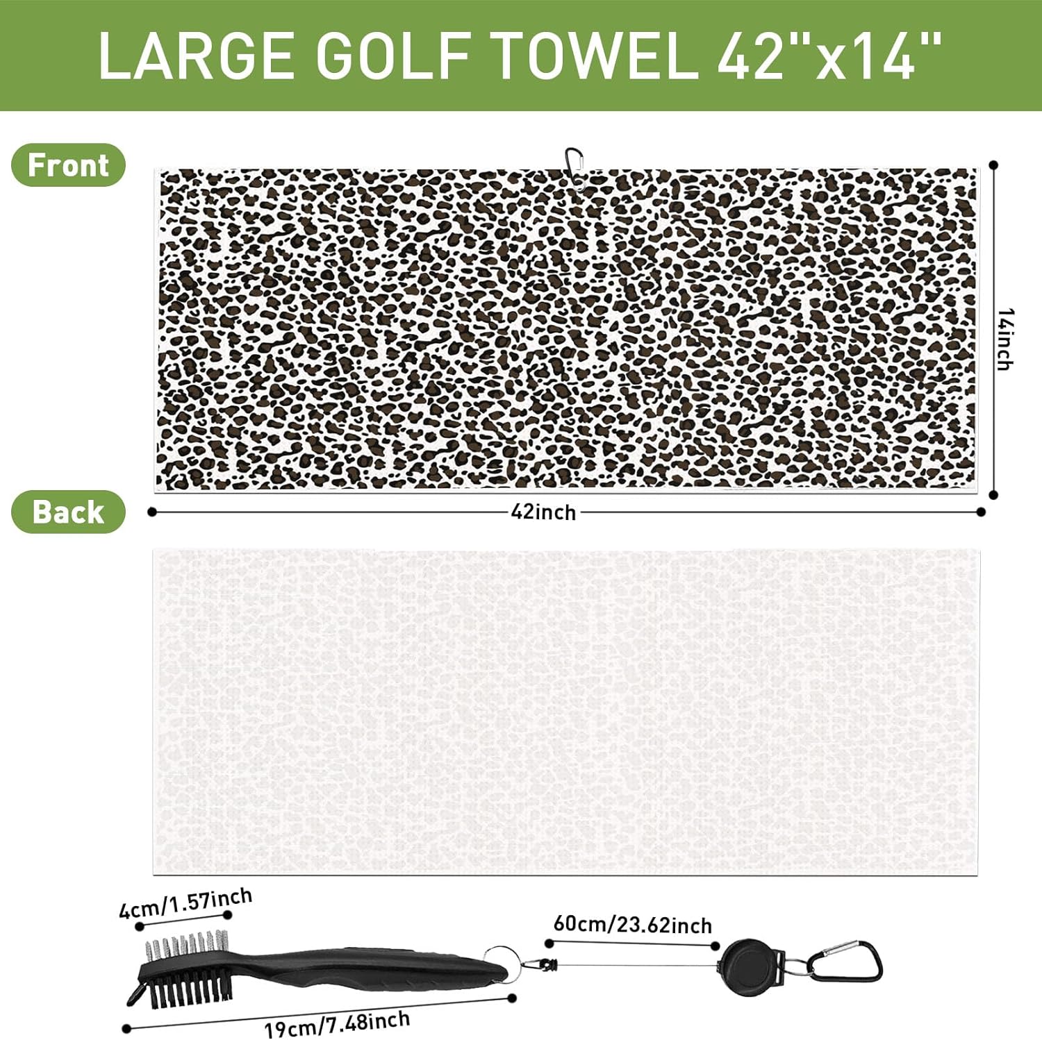 Golf Accessories Printed Purple Dollar Custom Logo Waffle Magnetic Microfibre Magnet Golf Towel Golf Club Cleaner With Clip Hook