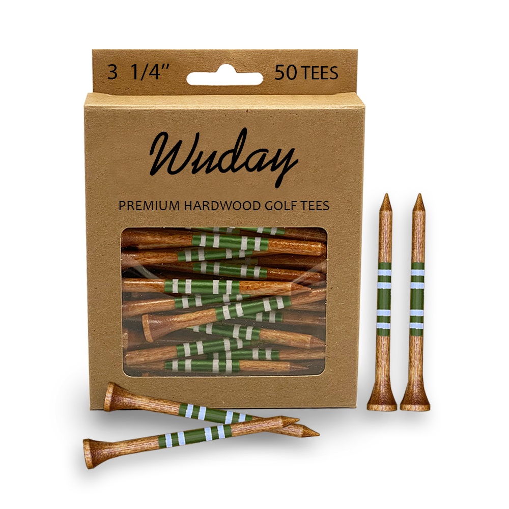 Custom Bag Packing Golf Tees Bag Pouch Wooden Bamboo Golf Tees Holder Peg