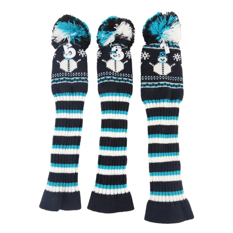 Premium Custom Striped Golf Club Head Covers for Ultimate Protection