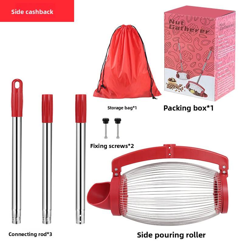 Industrial Grade Stainless Steel Inverted Nut Collector Walnut Picker Chestnut Golf Ball Retriever OEM Ergonomic Tool