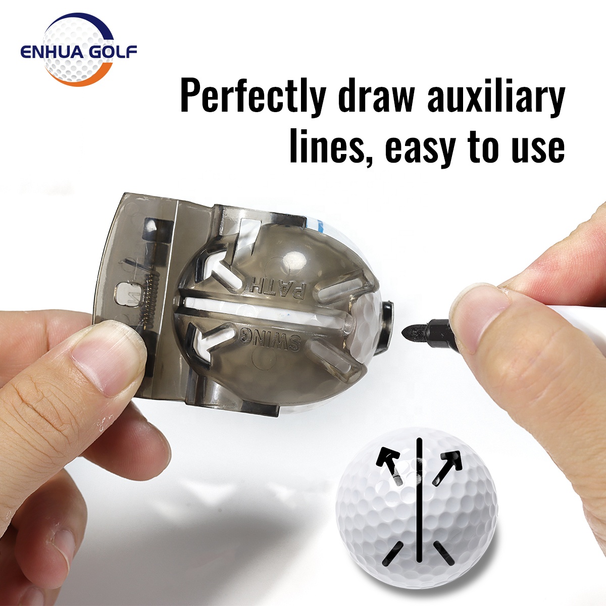 Special Design 1 Golf Ball Line Drawing Marker with 1 Pen Alignment Tool Factory Supplier