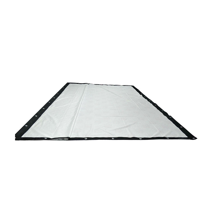 Virtual Low Noise 3D Impact Simulator Premium Indoor Golf Impact Screen Custom Size White Grommets Sale Factory