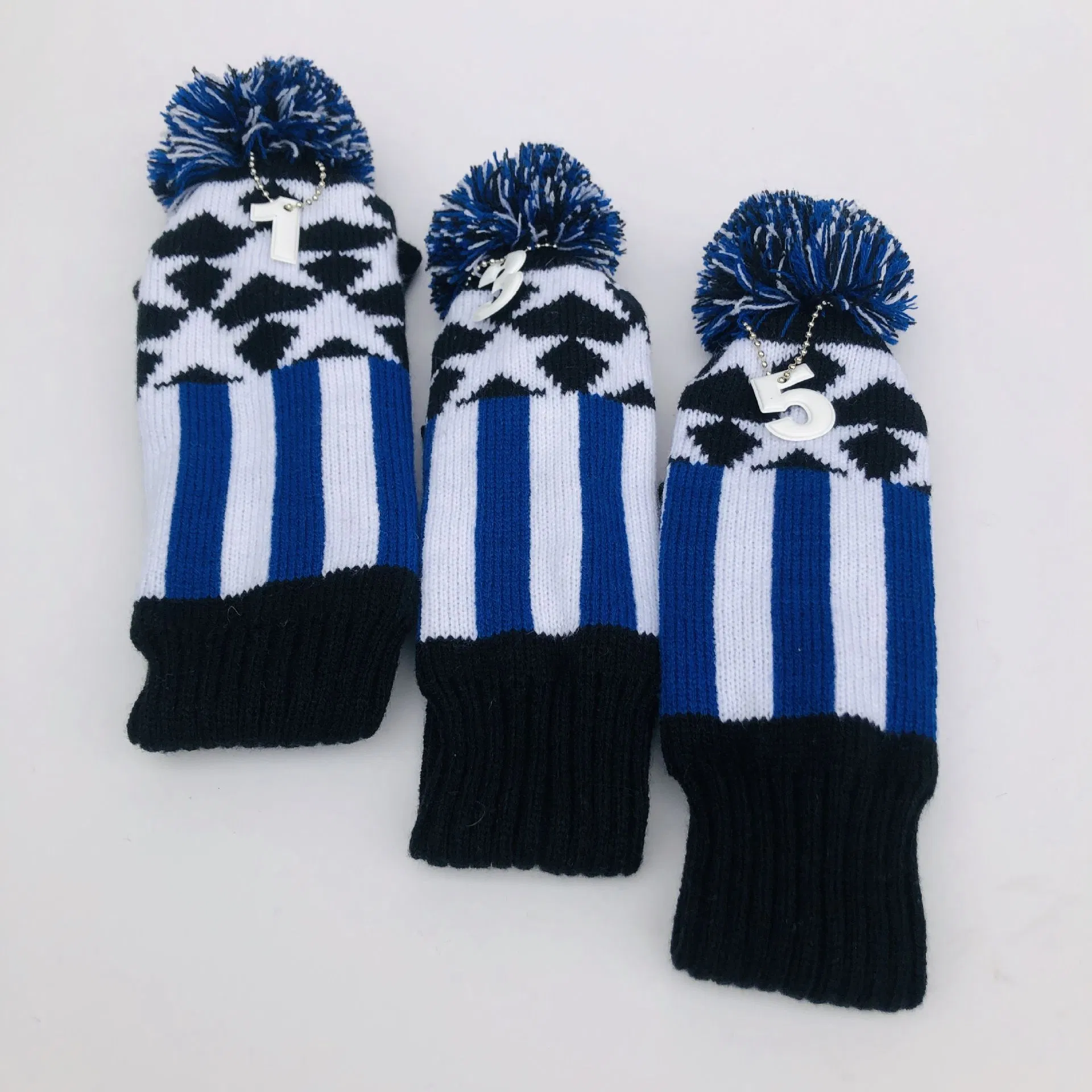 Premium Custom Striped Golf Club Head Covers for Ultimate Protection