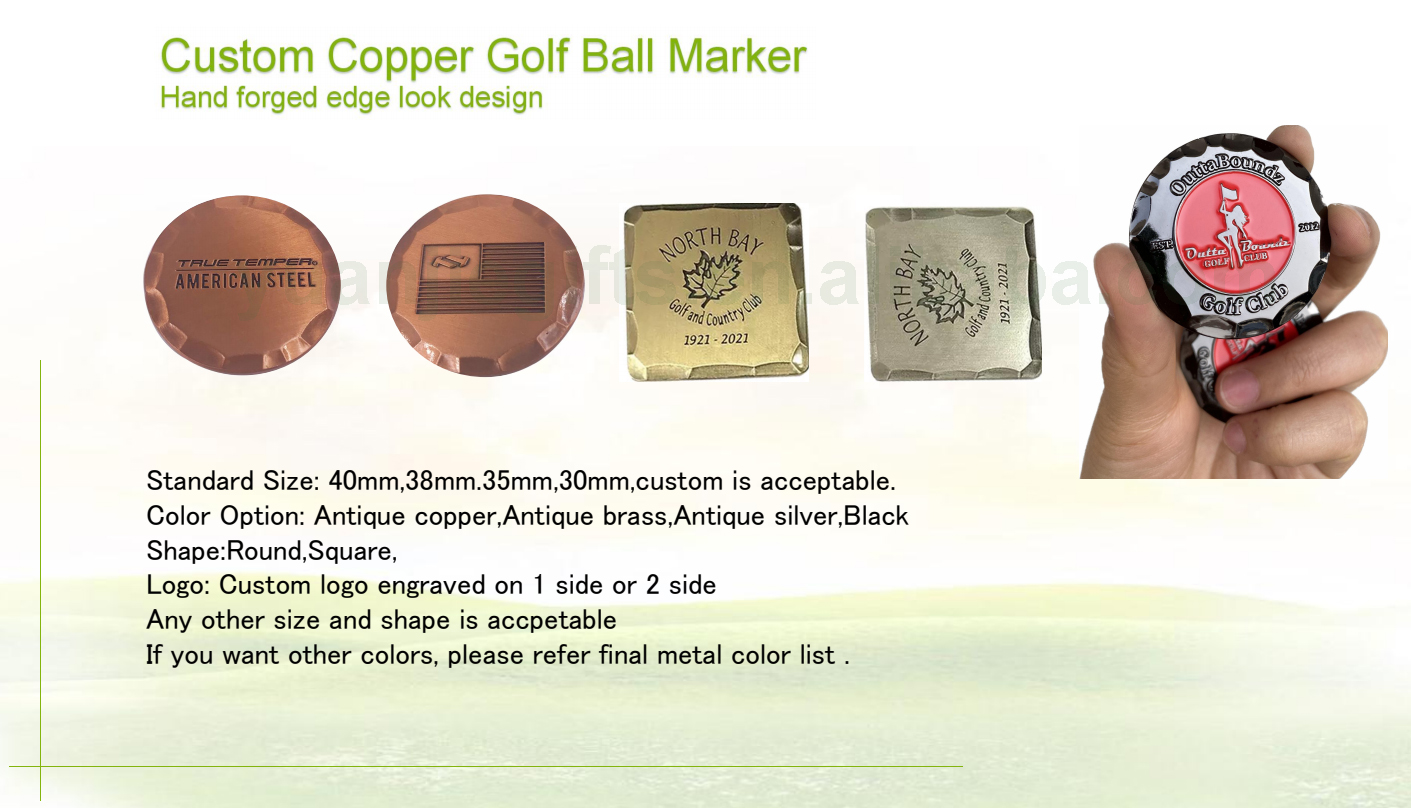 Copper Golf Ball Marker 1
