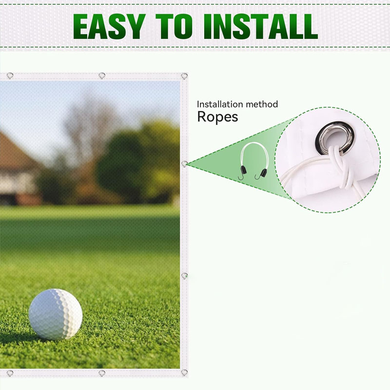 Custom Triple Layer Air Mesh Sound Proofing Golf Training Aids Golf Practice Net Indoor Golf Simulator Enclosure Impact Screen