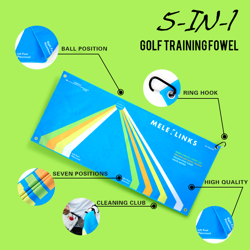 Golf Long Short Game Training Aid Golf Towel Cleaning Towel Position Trainer Golf Swing Training